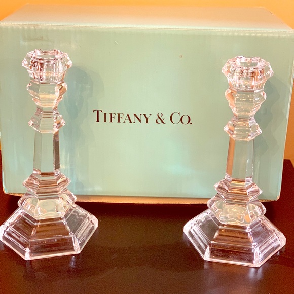 Tiffany & Co. Accents Authentic Tiffany Crystal Candlesticks Poshmark